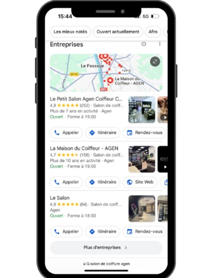 Le Local Pack sur Google