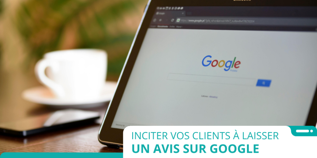 Écran de tablette avec Google