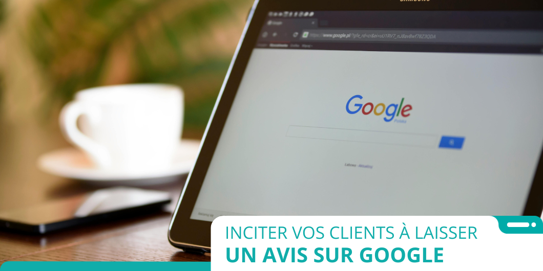 Écran de tablette avec Google